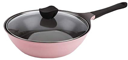 GaRcan Nonstick Small Frying Pan with Ceramic Coating, Copper Frying Pan with Lid, Nonstick Skillet with Lid, Induction Compatible