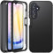Hensinple Coque de protection pour Samsung Galaxy A25 5G - Anti-chocs à 360 ° - Protection complète - Avec protection d'écran intégrée - Pour Samsung Galaxy A25 - Noir