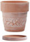 WAVY STUDIO Pflanzgefäß aus Terrakotta, geprägt, mit Ablaufloch und Untersetzer, Blumentopf 20,3 cm