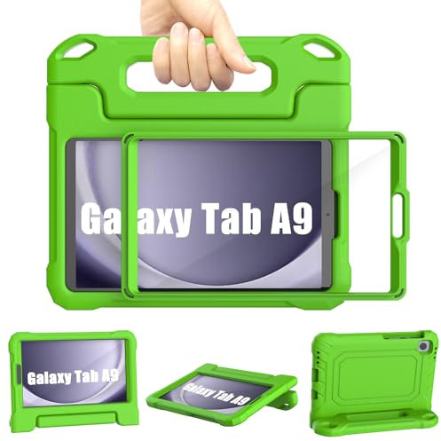 Samsung Galaxy Tab A9 Case Kids 8.7 inch 2023, TrendGate Lightweight Shockproof Samsung A9 Tablet Case Built-in Screen Protector and Handle Stand for Galaxy Tab A9 2023 & Tab A7 Lite 2021 8.7 - Green