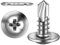 300 Stück Blechschrauben 4,2 x 13 mm Selbstschneidende Schrauben Edelstahl Flachkopf mit Scheibe und Kreuzschlitz Schraubendreher Bit