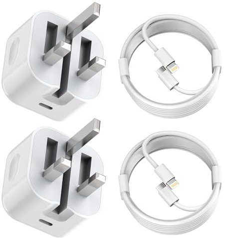 iPhone Charger Fast Charging, 20W USB C Wall Charger Block with Long Fast Charging Cable for iP14/14 Pro/14 Pro Max/13/13 Pro/12/12 Pro/12 Pro Max/11/Xs Max【MFi Certified】 2 Pack