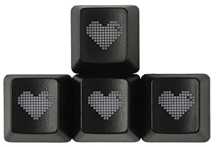 1 Set ABS Backlit Heart Keycaps OEM Height For WASD Direction Keycap Gaming Mechanical Keycap Mechanical Keycap Mechanical Keycaps Cute ABS Backlit Keycap Set Wasd Direction