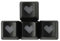 1 Set ABS Backlit Heart Keycaps OEM Height For WASD Direction Keycap Gaming Mechanical Keycap Mechanical Keycap Mechanical Keycaps Cute ABS Backlit Keycap Set Wasd Direction
