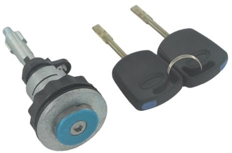 ZXYIWSDF Cerradura del Maletero Compatible con Ford para Fiesta para Street para Hatch 1999 2000 2001 2002 98FU-A22050-CDPM Bloque Bloqueo Puerta Trasera Cilindro Bloqueo Trasero De Maletero 2 Llaves