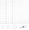 290PCS Screw Covers Self Adhesive Screw Cover Stickers, 12mm 15mm 21mm Non-faded White Hole Cover Pvc Dustproof Sticky Screw Covers Caps Decals for Furniture Wood Screws Wall Cabinet Desk Wall (White)