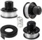 3+1+1 PCS Bobines de Fil Bobine,Bobines de Fil de Rechange，Coupe Bordure Universel,Capuchon de Bobine,Compatible avec Black + DEC tondeuse gl250, gl310, gl360