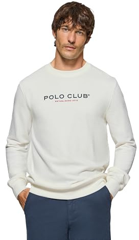 Polo Club Sudadera Hombre Básica 100% Algodón Sin Capucha - Sweatshirt Men