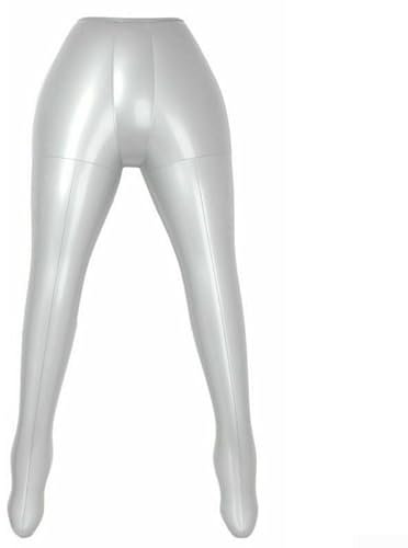 Aufblasbare weibliche Schaufensterpuppe Beine Display Modell für Hosen Unterwäsche Einzelhandel Ausstellungen Silber 88 cm Hüfte