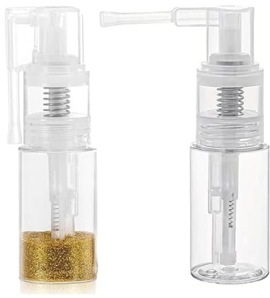 20 Pcs 110ML 200ml Glitter Duster Sprayer Transparent Powder Spray Bottle Empty Plastic Spray Bottle Portable for Craft Scrapbooking Cardmaking (200ML)