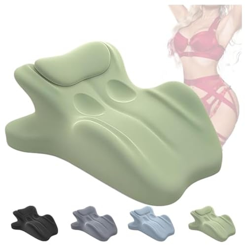 HINNVCL Paare Intimität Kissen für Sitzen Multifunktionales Paar Rücken Kissen - Low-Profil Butt Kissens mit 3D Memory Schaum Design, Unterstützung für Entspannung oder Spielen (Grün)