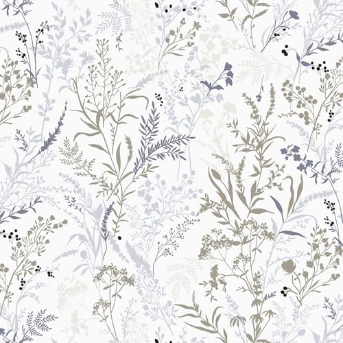Yomshi Peel and Stick Wallpaper Boho Beige Contact Paper 44 x 1000 cm Leaf Self Adhesive Wallpaper Vinyl Wrap for Cabinets Bedroom Bathroom Waterproof Removable Neutral