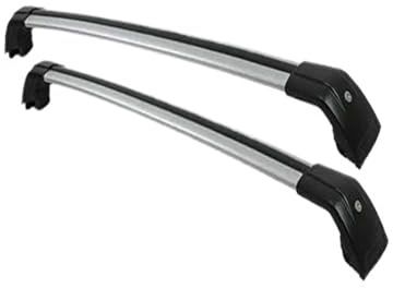 Generisch Dachträger-Querstangen Für Mitsubishi Für Outlander III (GG_W, GF_W, ZJ) 2012-2020 Seitenstangen Aus Aluminiumlegierung Querschienen Dachgepäckträger 2-teilige(Silber schwarz)