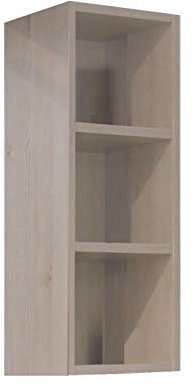 Taberner Vegas Vitrine mit 3 Ablagen, Holz, Eiche Natur, 30 x 20 x 70 cm