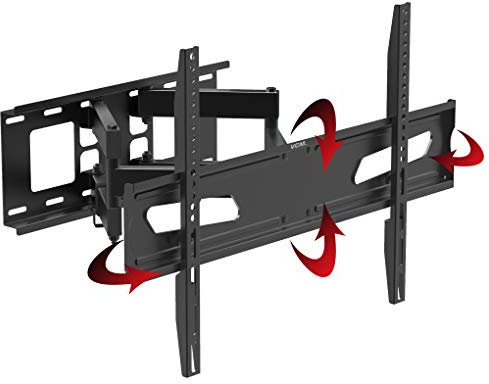 VCM Universal TV Halterung | VESA Wandhalterung | Halter ausziehbar schwenkbar neigbar | Belastbarkeit bis zu 25kg - B-NS600 Schwarz