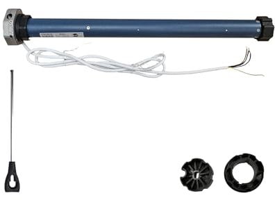 Juego de Motor de toldo mecánico con función de manivela de Emergencia, Incluye Adaptador de Eje Redondo de 70 mm (1 Unidad)