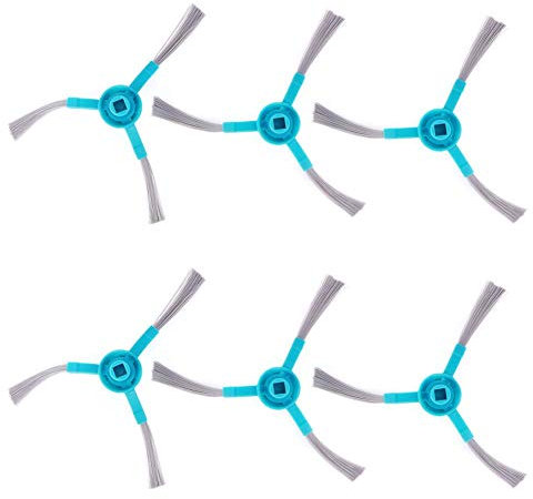 Atyhao Cepillo Lateral de Repuesto para Conga 3090 3490 4090 Accesorios de barredora Robot 6 Piezas Accesorio de aspiradora robótica