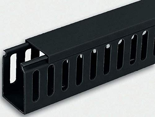 RS PRO Schwarz, 40mm x 60 mm Polyvinylchlorid, Länge 2 m, Seitenwand Offen, Packung a 8 Stück