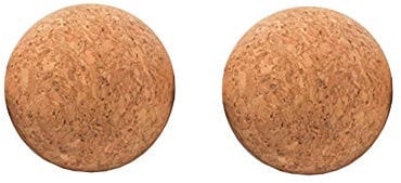 UUYYEO 2 Pcs Wooden Wine Cork Ball Stopper Plugs for Wine Decanter Carafe Bottle Replacement 55mm