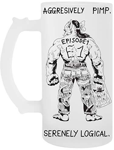 Capzy Aggresively Pimp Transparent Bier Becher Beer Mug