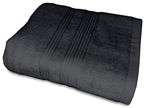 Greenbelt Century Toallas Fibra de bambú Ducha 90x160cm 600 gr/m2 (Negro)
