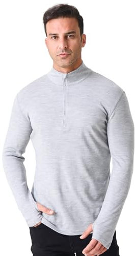 Merino Protect 100% Merino Baselayer Herren Weicher Funktionsunterwäsche Schweres Thermounterwäsche Wandern Jagd