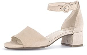 Gabor Damen Sandaletten, Frauen Sandalen,Moderate Mehrweite (G),Riemchensandalen,elegant,Leichter Absatz,Sommerschuhe,Oak (LDS),38 EU / 5 UK