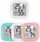 ARCELI Thermometre Hygromètre, Thermometre interieur Hygromètre interieur Digital Mini Thermometre Maison pour intérieur terrarium chambre bebe couveuse cave (2 Blancs + Rouges + Bleus)
