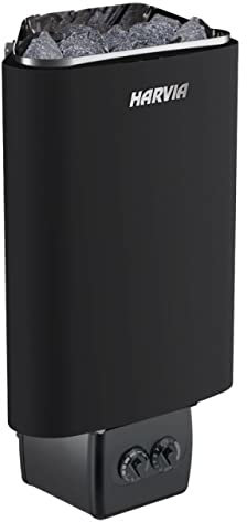 Harvia Delta D23 2,3 kW Black Saunaofen mit integrierter Steuerung Saunaheizgerät Schwarz
