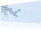 EFISH Nero giapponese Plum Blossoms Mouse Pad (800×300×3MM) Tappetino per mouse esteso di grandi dimensioni,bordi cuciti Tappetino per mouse,Base in gomma antiscivolo,Tappetino per mouse da gioco