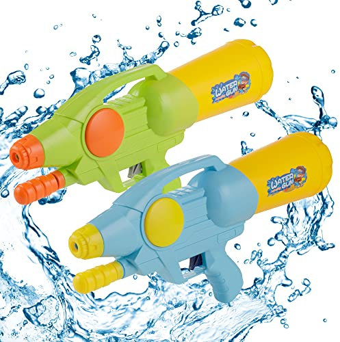 Baroni Home Pistola ad Acqua, 2 Pezzi, Giocattolo per Bambini e Adulti, Fucile ad Acqua, Capacità 900 ML, Pistola a Lungo Raggio