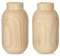 16CM Große Blumenvase Holzvase, Dekorative Vasen für Kunstblumen Blumengesteck, Dekovase aus Holz mit Plastikeinsatz, Öffnung - Ø 4.2 cm