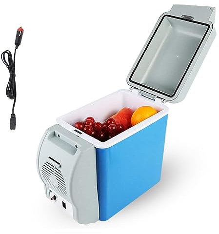 HAZARA CongéLateur De Voyage pour Voiture, 7.5L, Voiture 12v,Faible Bruit Mini Frigo De Voyage, Fonction Refroidissement Et Chauffage Congelateur Portatif, RéFrigéRateur De Voiture pour Voyager