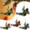 Changtai 4 Stück Weihnachtsschmuck Acryl Feuerwehrmann Anhänger 2D Feuerwehr Deko Anhänger Christmas Decorations Christbaumschmuck Weihnachtsbaumschmuck Auto Spiegelanhänger Weihnachten Geschenke