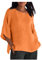 KOG Angebote - Damen T-Shirt Elegante Einfarbig Blusenshirt Elegant Kurzarm Tuniken Frau Blusen Oversize Grafik Drucken Oberteile Frauen V-Ausschnitt Sommer Sale Angebote Orange M