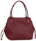 Gabor bags Granada wave Damen Shopper Umhängetasche Reißverschluss Mittelgroß Rot