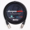 designacable.com 50m - Black Balanced XLR to XLR Cables - Handmade in the UK using Van Damme XKE Microphone Cable & Neutrik Female NC3FXX & Male NC3MXX XLRs.