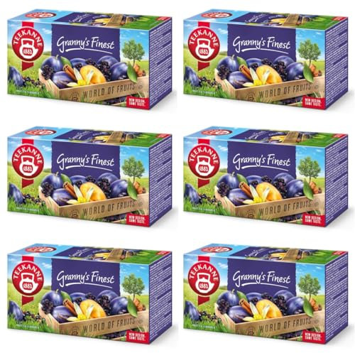 TEEKANNE - Granny's Finest Fruit Tea -Früchtetees Holunder&Vanille&Pflaumen-6x20 (Dekond gift)