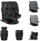 Kikkaboo Kindersitz i-Tour i-Size (40-150 cm) Gruppe 0+/1/2/3, Isofix, drehbar, Farbe:schwarz