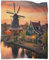 KWFYBEHZ Windmills in The Amsterdam Decke Gemütliche Klimaanlage,leichte Decken,Reisen,Camping,Flanelldecke,Bettdecke Für Teenager,Jungen,Mädchen,Erwachsene 40x50inch(100x130cm)