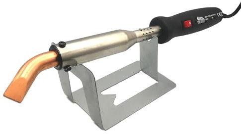 Elektrischer Hochleistungs-Lötkolben LK-200, 200W, 480°C (max.) – Profi-Lötgerät für Spenglerarbeiten, Modellbau, Gehäuselöten – Lötstation & Lötgerät inkl. Ablage