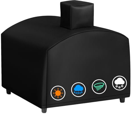 Heavy Duty 600D Polyester Cover compatible with Big Horn Outdoors Gas Pizza Oven, Waterproof Cover, Black