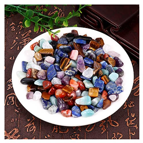 UYCUODLUY 50 g, 3 Größen, Kristall, natürlich, gemischt, Quarzkristall, Stein, Kies, Muster, Tank, Dekor, Natursteine ​​und Mineralien (Color : 79mm, Size : 50g)