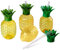 AMZLORD 3/6 Kaltgetränkebecher, 500 ml, Ananas-/Erdbeerform, tropische Sommerbecher mit Strohhalm, kreative Geburtstagsparty-Dekoration