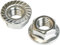 100 Stück Sperrzahnmuttern M8 DIN 6923 Edelstahl A2 - Flanschmuttern mit Sperrverzahnung (UKV) - Edelstahlmuttern - Sechskantmuttern mit Flansch und Zahnrippen - V2A Inox rostfrei