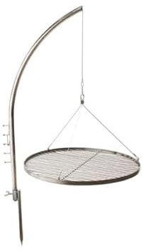 Grillgalgen Schwenkgrill 3,5cm Rohr mit Erdspies aus Edelstahl T210 Ohne Rost !