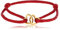 Made by Nami Herz Armband Damen Rot aus Edelstahl Wasserfester Schmuck Größenverstellbar Freundschaftsarmbänder (rot)