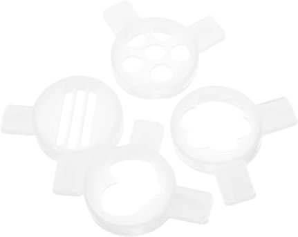 FUNOMOCYA 4pcs Ice Cream Machine Nozzles Modeling Caps Fittings Ice Cream Makers Replacement Decorative Tips