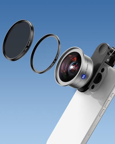 MARTVSEN 32X Macro Lens Kit for iPhone, 40-90MM, 3 in 1 Phone Camera Lens Kit, 52MM CPL Lens Filter + Starlight Lens Filter + Macro Lens for iPhone Samsung Android Smartphone