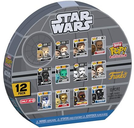 Funko Bitty Pop! Star Wars: A New Hope - 12pc Multipack - 0.9 Inch (2.2 cm) Sammlerstück Stapelbares Display-Regal Inklusive - Geschenkidee Party-Tüten-Strumpf - Kuchenaufstecker - Movies Fans